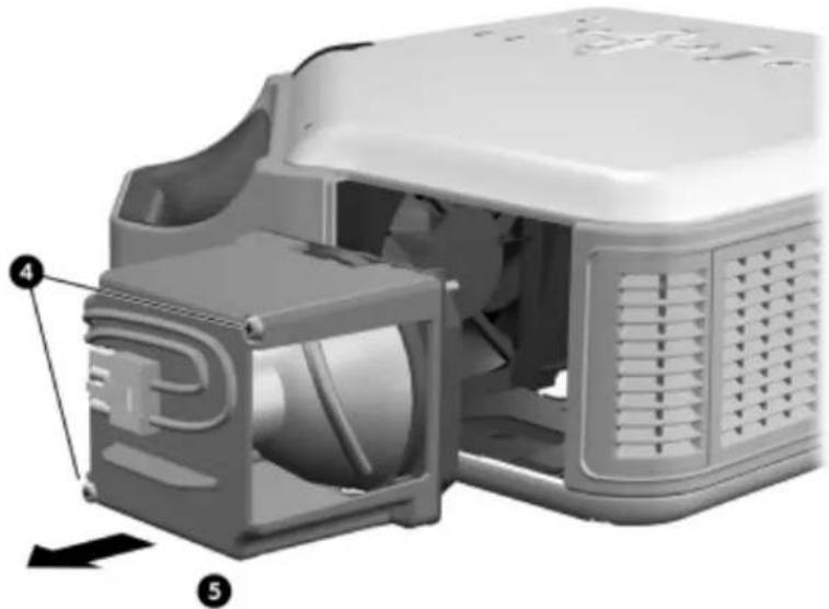 HP Vp6310 - Replacing the lamp module - 3