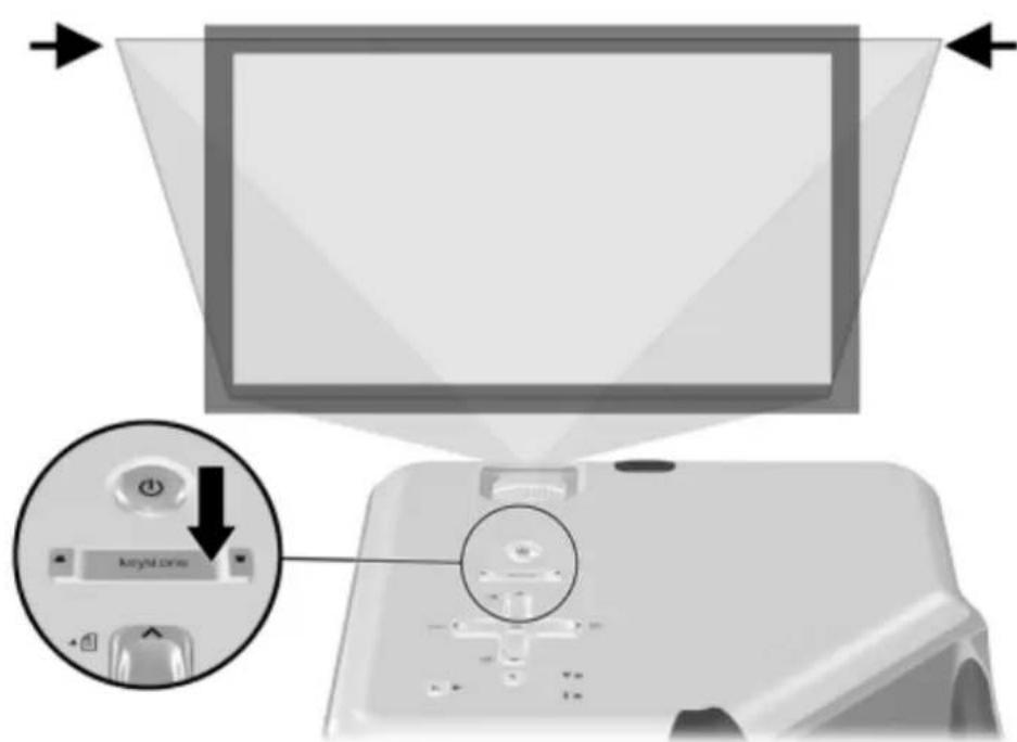 HP Vp6310 - Adjusting a slanted picture - 1