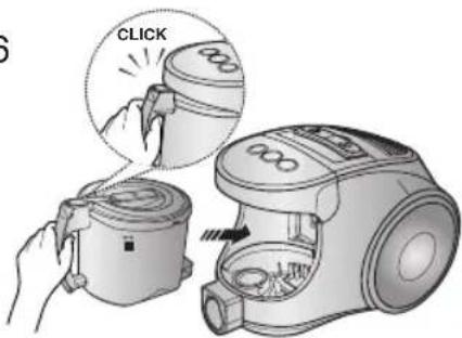 SAMSUNG SC8451 - EMPTYING THE DUST BIN - 6