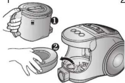 SAMSUNG SC8451 - 4-2 CLEANING THE DUST PACK - 1