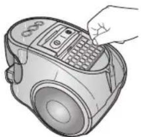 SAMSUNG SC8451 - CLEANING THE OUTLET FILTER - 2