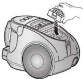 SAMSUNG SC8451 - CLEANING THE OUTLET FILTER - 4