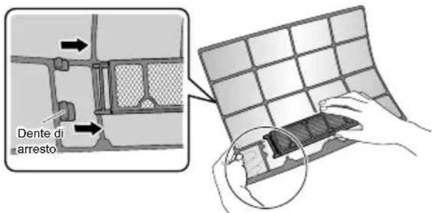 DAIKIN FTX71K2V1B - Rimuovere i fi ltri deodorizzanti all'apatite di titanio. - 1