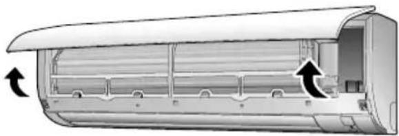 DAIKIN FTX50K2V1B - Откройте переднюю панель. - 1
