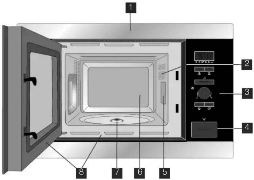 ELECTROLUX EMS17005OX - VUE D'ENSEMBLE DE L'APPAREIL FOUR MICRO-ONDES ET ACCESSOIRES - 1