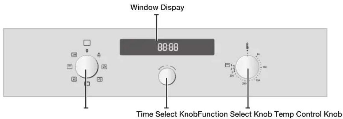 SAMSUNG BF3ON3T11G - oven controls - 1