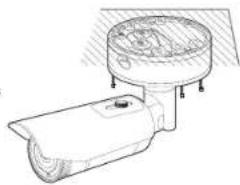Hanwha XNO-6020R - Raccorder le câble imperméable d'alimentation et LAN - 1