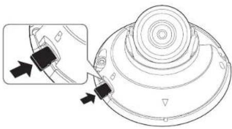 Hanwha QND-6011 - Insertion d'une carte mémoire Micro SD - 1