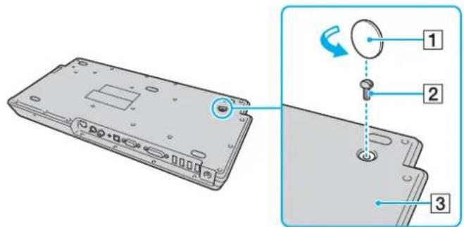 SONY Vaio VGN-FE31B - Σύνδεση του υπολογιστή σας στη θέση σύνδεσης της θήκης πολλαπλών λειτουργιών - 1