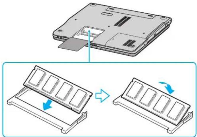 SONY Vaio VGN-FS115Z - Changement ou ajout d'un module de mémoire - 5
