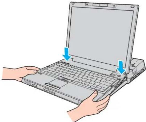 SONY Vaio VGN-BX51VN - Σύνδεση του υπολογιστή σας στη θέση σύνδεσης της θήκης πολλαπλών λειτουργιών - 5