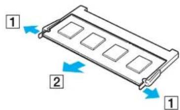 SONY Vaio VGN-BX51VN - Αφαίρεση και εγκατάσταση μονάδας μνήμης - 2