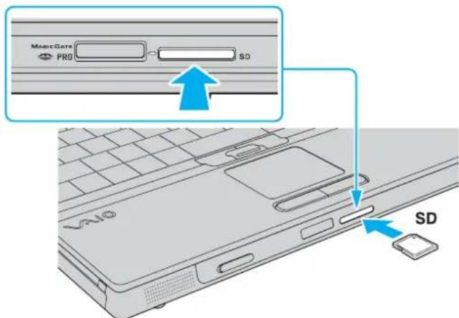 SONY Vaio VGN-BX51VN - Τοποθέτηση κάρτας μνήμης - 1
