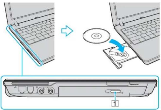 SONY Vaio VGN-C2Z - Pour insérer un disque - 1