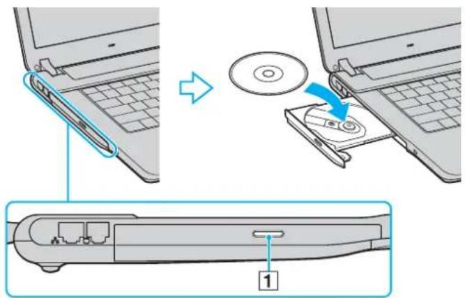 SONY Vaio VGN-FS495VP - Pour insérer un disque - 1