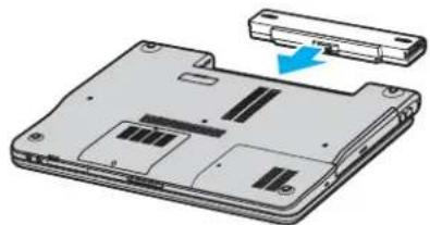 SONY Vaio VGN-FS495VP - Installation du module batterie - 2