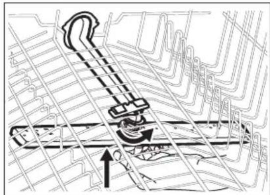 AEG CL638MM - Cleaning the upper spray arm - 3