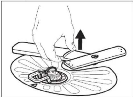 AEG CL638MM - Cleaning the lower spray arm - 1