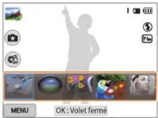 MENU OK : Volet fermé