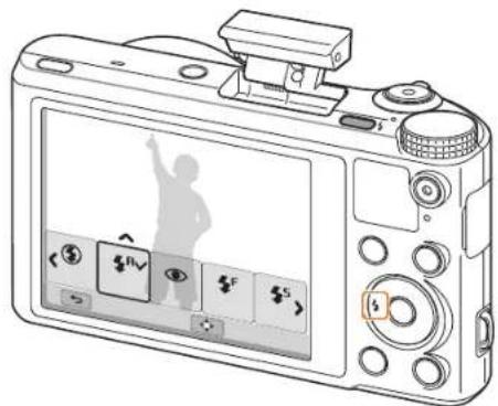 SAMSUNG WB251F - Configuration d'une option du flash - 2
