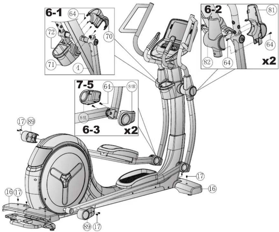6-1 64 70 72 71 1 6-2 81 64 82 64 x2 7-5 64 84R 84L 6-3 x2 17 89 16 17 17 16 89 17