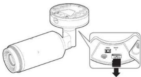 Hanwha TNO-3050T - Retrait d'une carte Micro SD - 1