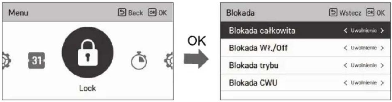 LG HM091MRS - Sposób włączenia ustawień blokady - 1