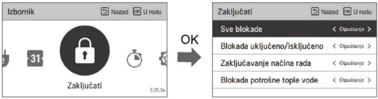 LG HM091MRS - Kako ući u postavke zaključavanja - 1