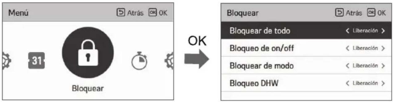LG HM091MRS - Cómo acceder al ajuste de bloqueo - 1
