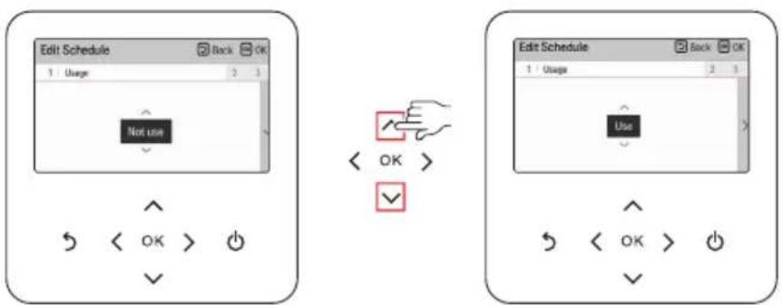 LG HM091MRS - Описание на етапите в Add schedule ("Добавяне на график") - 1