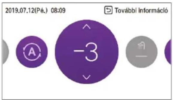 LG HM091MRS - Állítsa be a kívánt hőmérsékletet a [A, V (fel/le)] gomb segítségével. - 1