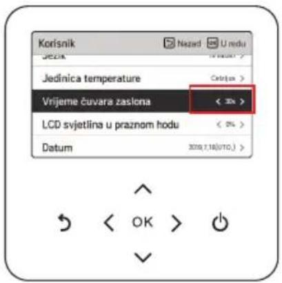 LG HM091MRS - Zaslon postavki - 1