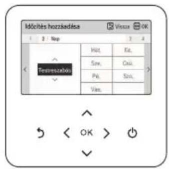 LG HM091MRS - Az új ütemezés hozzáadási szakaszainak a leírása - 2