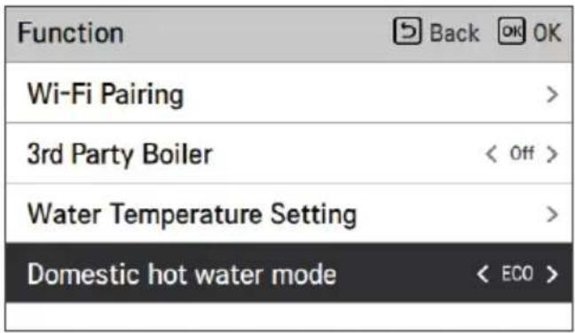 LG HM091MRS - Domestic hot water mode - 1
