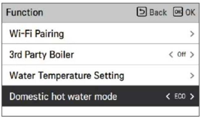 LG HM091MRS - Modo de agua doméstica caliente - 1
