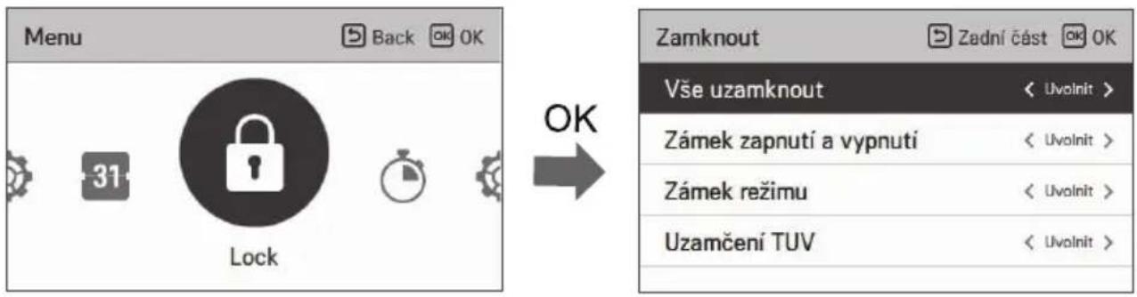 LG HM091MRS - Jak vstoupit do nastavení uzávěru - 1