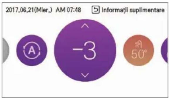 LG HM091MRS - Reglați nivelul temperaturii dorite apăsând butonul [Λ, V (sus/jos)]. - 1