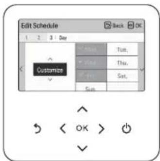 LG HM091MRS - Описание на етапите в Add schedule ("Добавяне на график") - 3