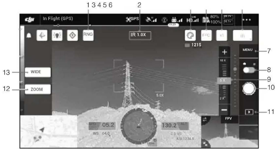 DJI Zenmuse H20 - Aplicativo DJI Pilot - 1