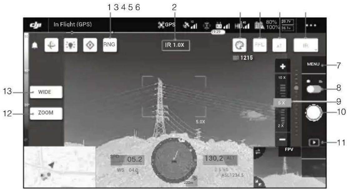 DJI Zenmuse H20 - DJI Pilotアプリ - 1