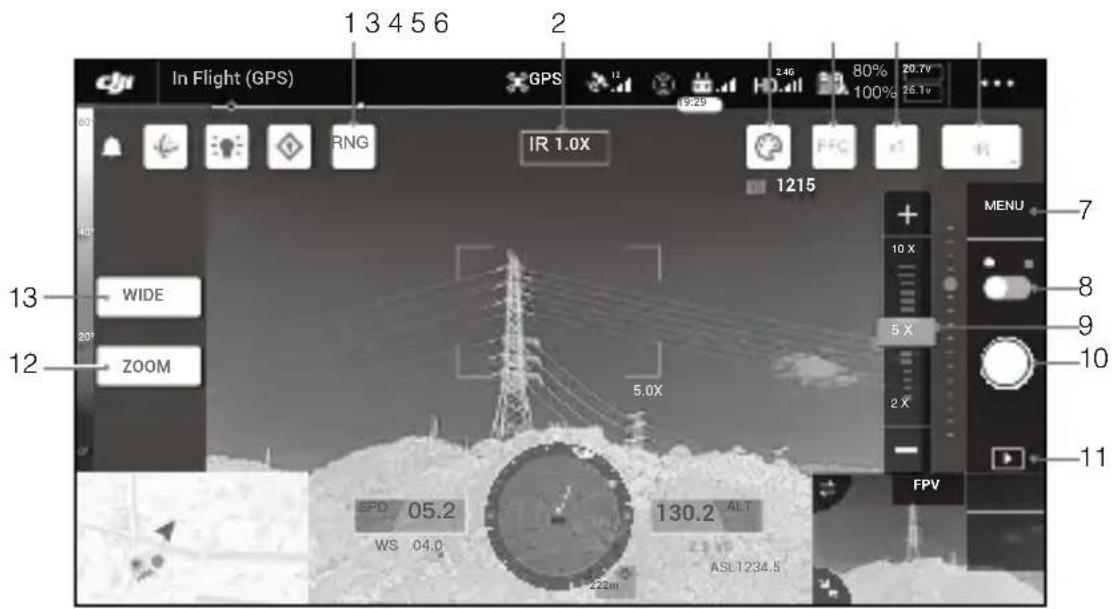 DJI Zenmuse H20 - Aplicação DJI Pilot - 1