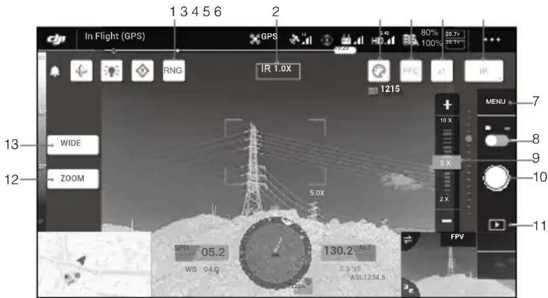 DJI Zenmuse H20 - App DJI Pilot - 1