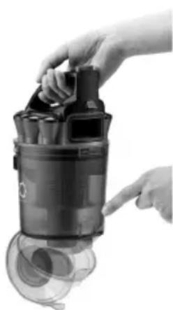 Flama 1684FL - Emptying the dust bin: - 1