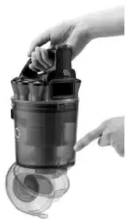 Flama 1684FL - Vacíar el depósito de recogida de polvo: - 1