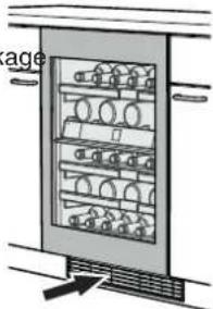 Atag KU8071K2 - Die Steckdosearf sich nicht hinter dem Gerät befinden und mussleicht erreichbar sein. - 1