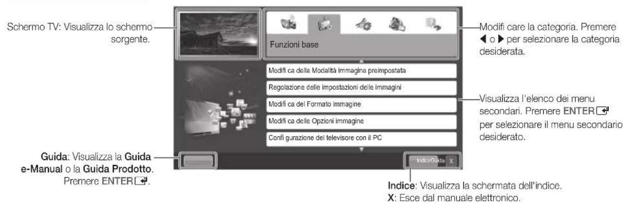 SAMSUNG UE55D6100SP - Come visualizzare il manuale elettronico - 2