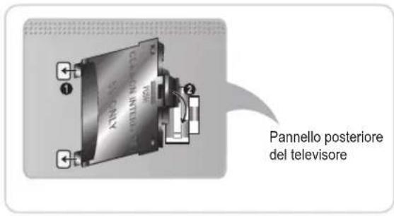 SAMSUNG UE55D6100SP - Collegamento dell'adattatore di schede CI - 1