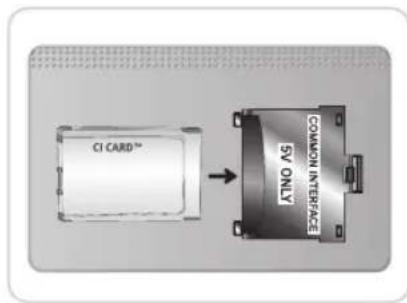 SAMSUNG UE55D6100SP - Verwendend der „Cl“- oder „Cl+“-Karte - 1