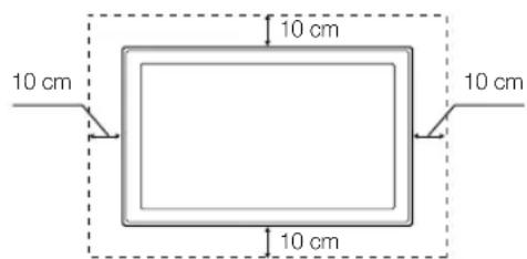 SAMSUNG UE55D6100SP - Securing the Installation Space - 2