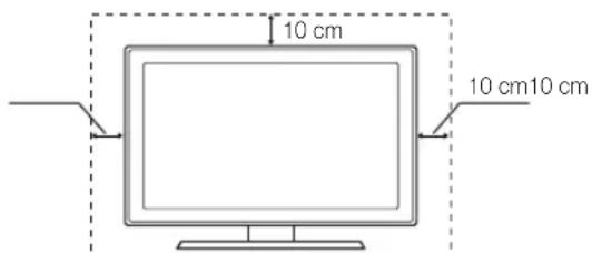 SAMSUNG UE55D6100SP - Aufstellen des Geräts mit dem Standfuß Installation des Geräts mit der Wandhalterung - 1